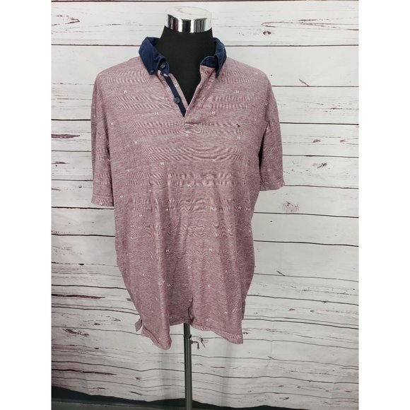 Tommy Hilfiger Polo H Patterned size XL short sleeve Shirt - Picture 6 of 11